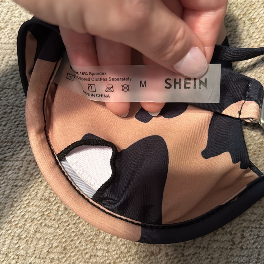 SHEIN cowprint bikini with sarong/skirt - Picture 6 of 12